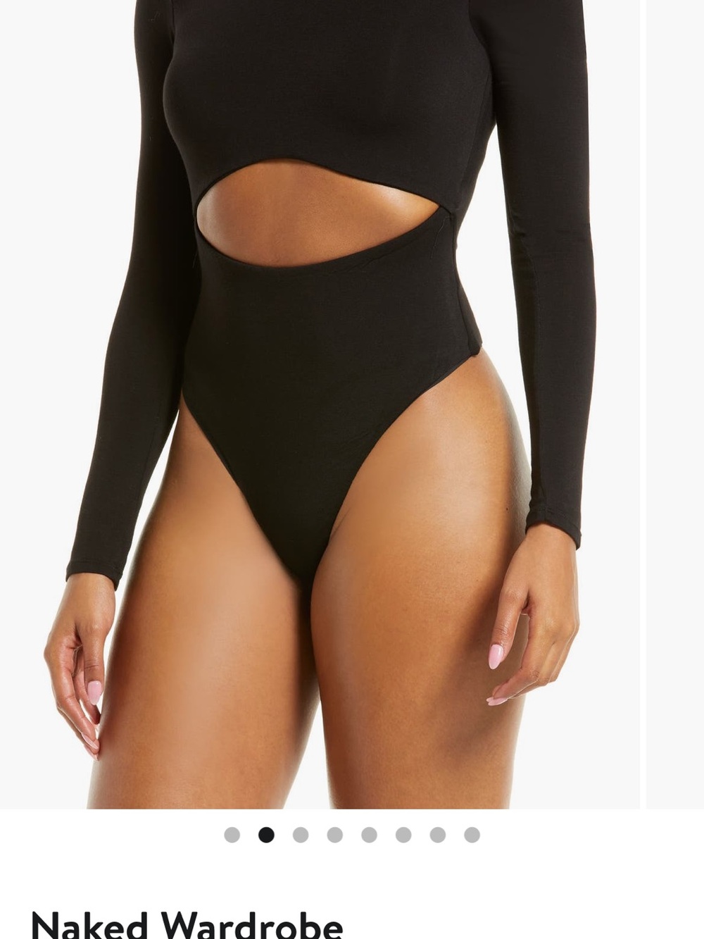 BRAND NEW Naked wardrobe Cream Off-Shoulder Long Sleeve Bodysuit - Picture 4 of 5